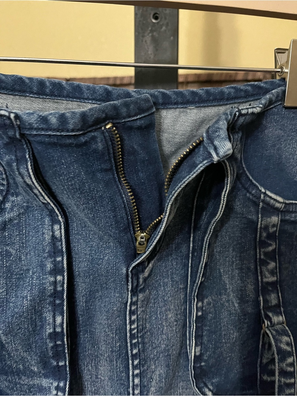NEW Aleeza Paris Midi Denim Skirt – Blue | Sample Piece (Fit between sizes 6-8) - Picture 6 of 6